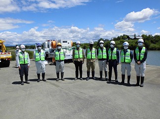 岐阜県排水ポンプ車操作訓練